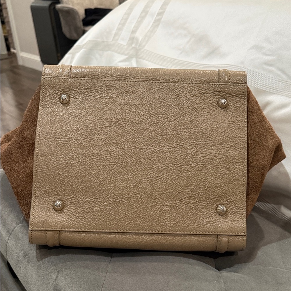 Valentino Tan Leather suede Tote - Picture 4 of 17